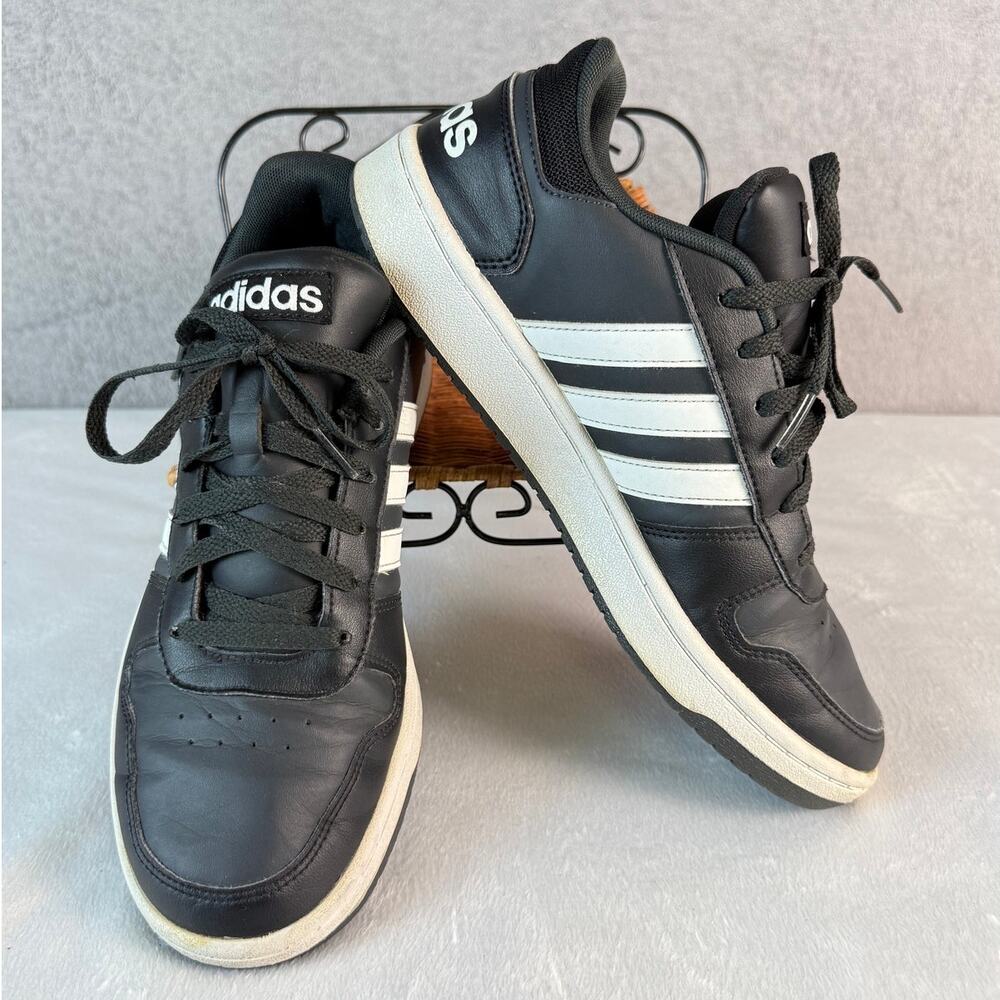 adidas CF Ilation 2.0 Mid Men’s 9.5 Black White Basketball Sneakers B44609